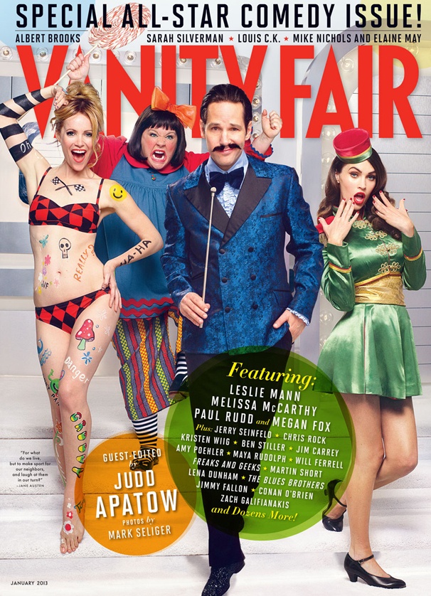 Grace’s Paul Rudd Suits Up With His This Is 40 Co-Stars for Vanity Fair's Comedy Issue