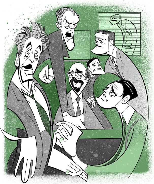 Squigs Sketches Al Pacino, Bobby Cannavale and the Seedy Salesmen of Glengarry Glen Ross