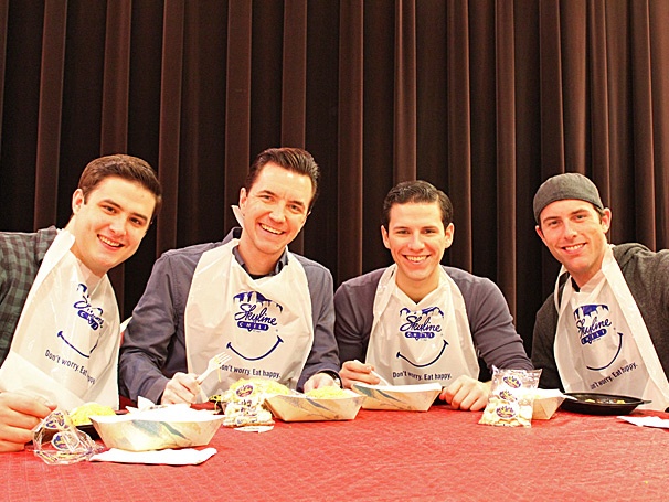 Jersey Boys Tour Stars Dive Into a Bowl of Cincinnati’s Famous Skyline Chili