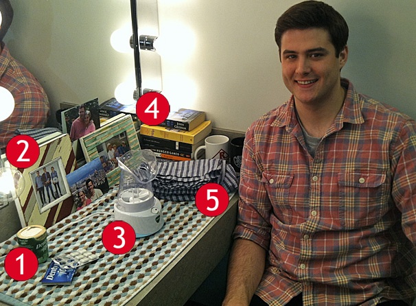 My Space: From Steam Heat to Great Reads,Jersey Boys Tour Star Miles Jacoby Reveals His Backstage Essentials