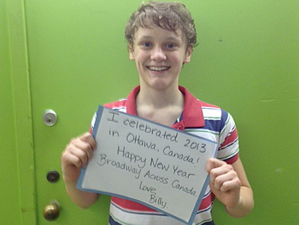 Billy Elliot Tour Star Ben Cook Wishes Ottawa a Happy New Year