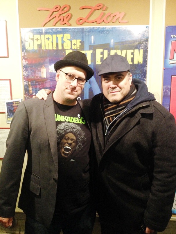David Zayas Celebrates Opening Night of Spirits of Exit Eleven With Playwright Michael Puzzo