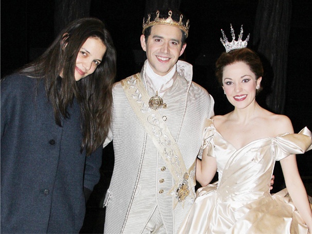 Katie Holmes Takes in the Enchantment of Cinderella, Starring Laura Osnes & Santino Fontana
