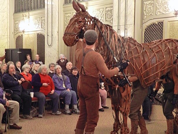 War Horse Trots Out Joey to Meet Seattle’s Paramount Theater Staff