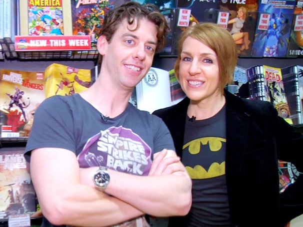 Bang! Pow! Smash! Susan Blackwell and Christian Borle Take a Geek Field Trip to the Comic Book Store