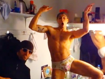 Rock of Ages Underwear Party! Watch Joey Calveri & Kate Rockwell Take on Ke$ha in a Wacky Music Video