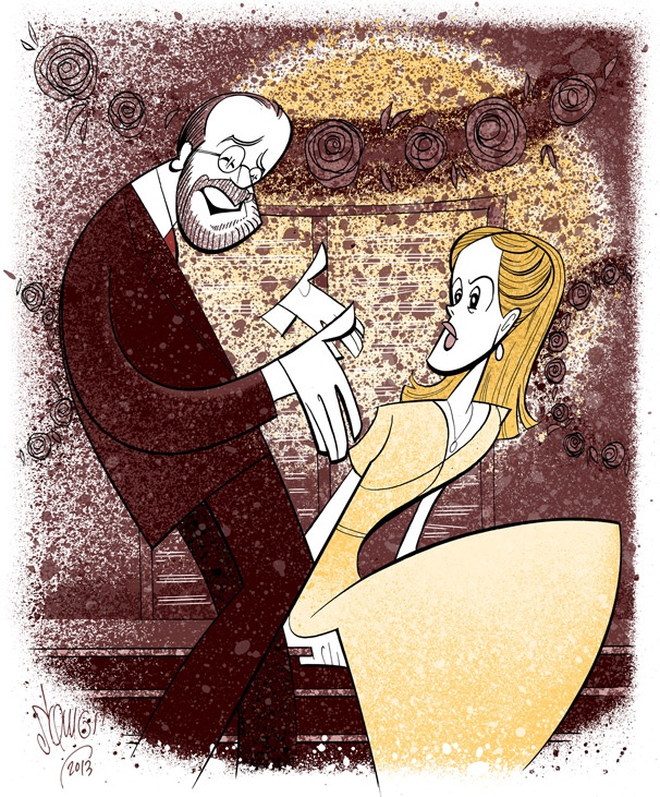 Squigs Sketches a Sweet Summer Romance Between Sarah Paulson and Danny Burstein in Talley’s Folly