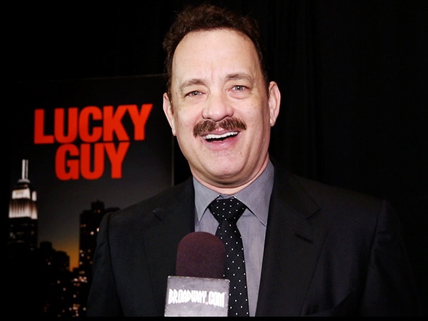See Lucky Guy Star Tom Hanks Speak French, Praise the Ensemble and Talk About His 'Bittersweet' Opening