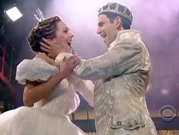 Cinderella's Laura Osnes, Santino Fontana and Victoria Clark Bring Their Magical Moves to The Late Show