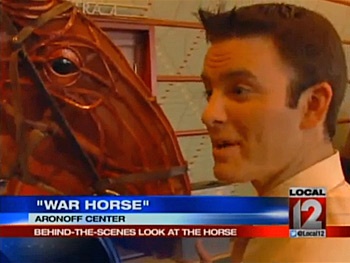 Watch War Horse Star Puppet Joey Amaze Local Newsman