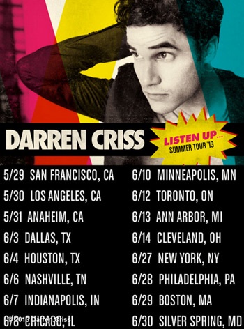 Darren Criss Is Coming to a City Near You! The Glee Star Announces Summer Tour & Upcoming Album