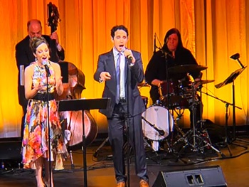 New Lyrics! Hear Laura Osnes and Santino Fontana Sing 'You’re The Top' with Harry Potter, Justin Bieber and the Kardashians