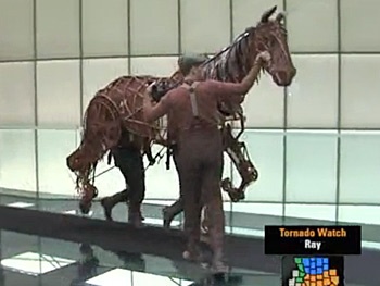 War Horse Kicks Off Partnership with World War I Museum with a Visit from Joey