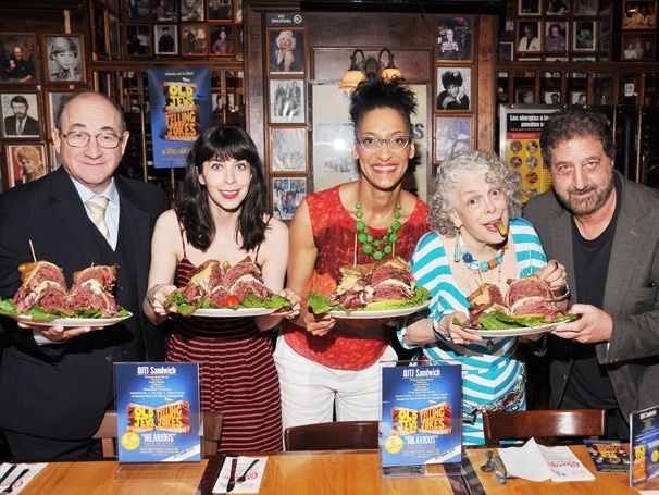 The Chew's Carla Hall Cooks Up a Special Sandwich for Old Jews Telling Jokes at the Carnegie Deli