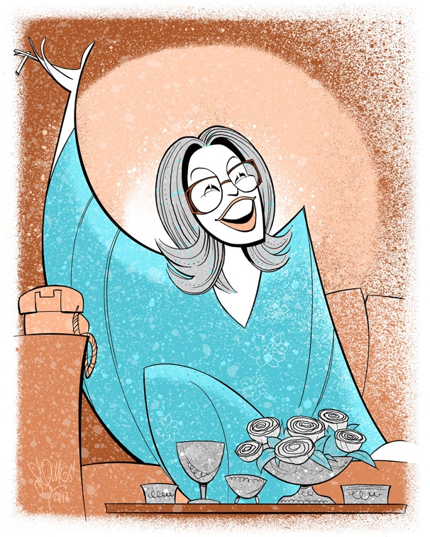 See Squigs’ Delicious Sketch of Bette Midler in the Hit Broadway Comedy I’ll Eat You Last