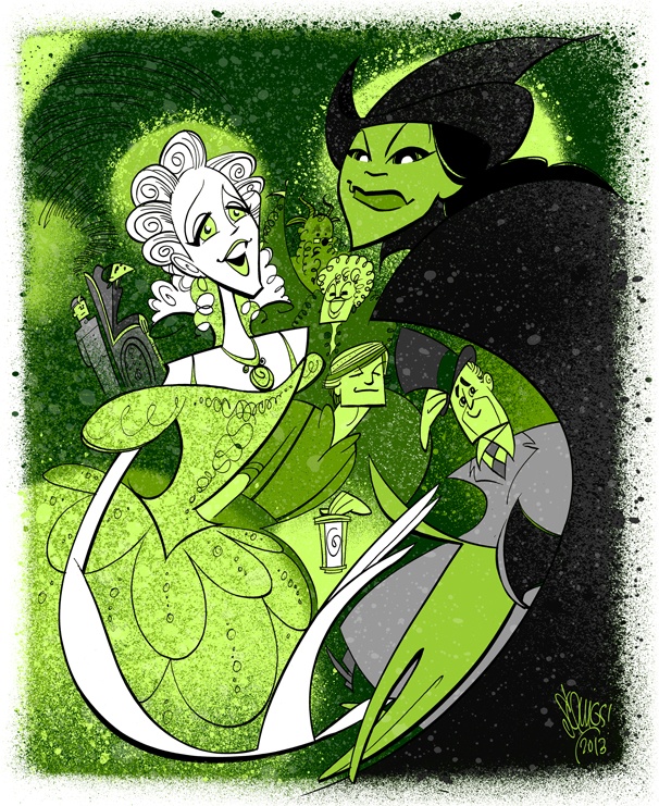 Squigs Returns to Oz to Sketch Wicked’s Popular New Duo Lindsay Mendez and Katie Rose Clarke
