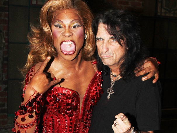 Billy Porter Wigs Out with Rock Star Alice Cooper Backstage at Kinky Boots