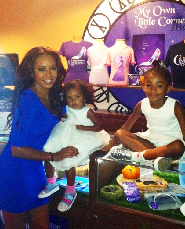 Mel B. and Her Adorable Daughters Take in the Magic of Broadway's Cinderella