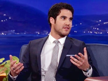 Watch Emotional Glee Star Darren Criss Pay Homage to Cory Monteith on Conan