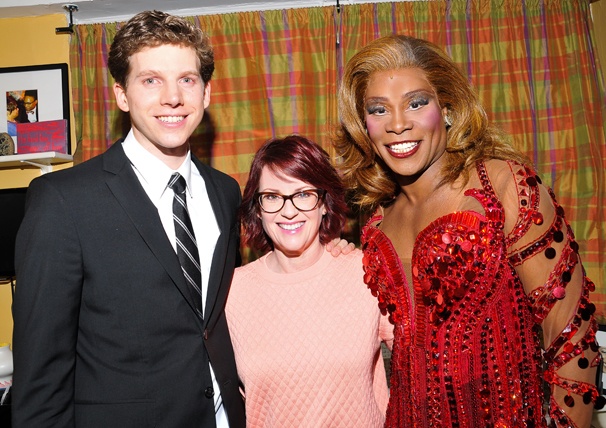 Former Grease Co-Stars Megan Mullally & Billy Porter Reunite Backstage at Kinky Boots