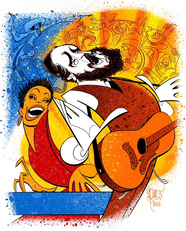 Squigs Captures the Spirit of the ‘60s in a Colorful Portrait of Soul Doctor's Eric Anderson & Amber Iman