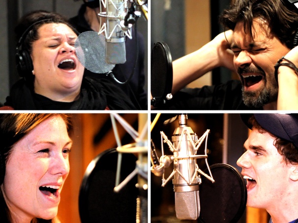 Exclusive Cast Album Video! Sing Along with the Talented Stars of Hands on a Hardbody in the Recording Studio