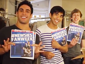 Watch Newsies Stars Offer Up the Scoop on Their Fan Appreciation Week!