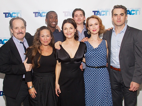 Kathryn Erbe and Her Co-Stars Show Each Other Some Natural Affection on Opening Night Off-Broadway