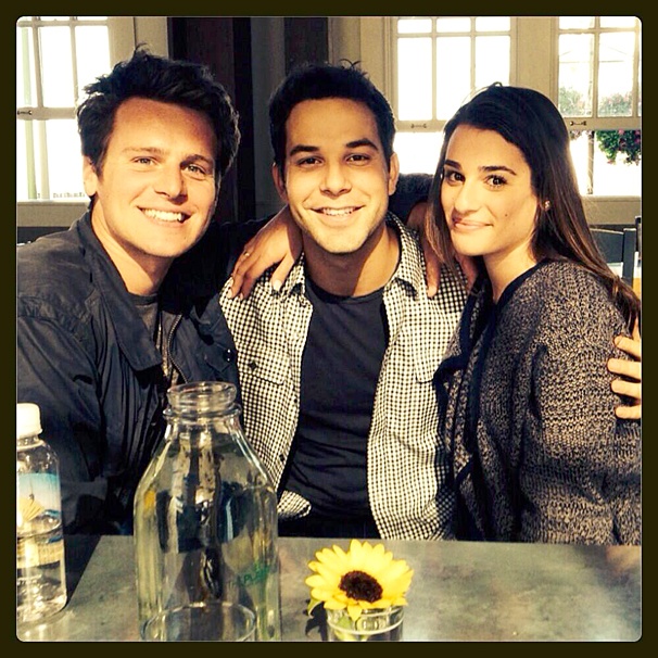 Totally F**king Adorable! See Spring Awakening’s Jonathan Groff, Skylar Astin & Lea Michele Reunite