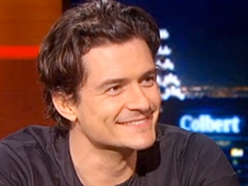 Orlando Bloom Chats with Stephen Colbert About Romeo and Juliet and Being a Glutton for Punishment