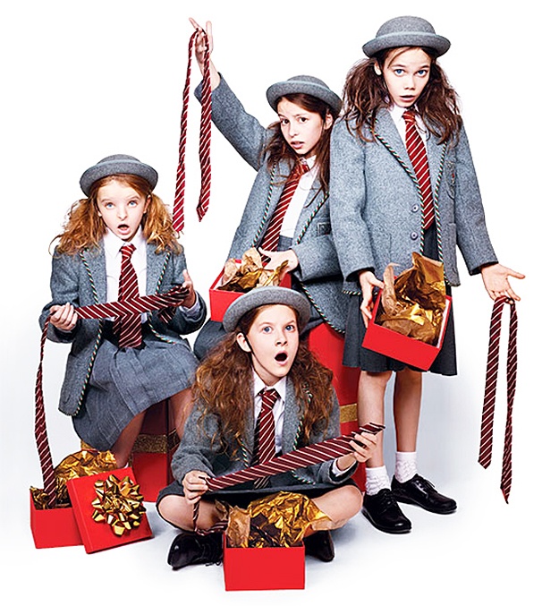 Matilda's Milly Shapiro, Bailey Ryon, Oona Laurence & Sophia Gennusa Open Holiday Gifts in New York