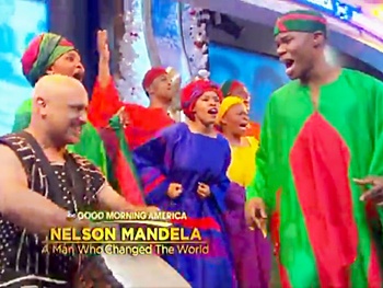 Watch the Cast of Broadway's The Lion King Perform 'One by One' in Tribute to Nelson Mandela on GMA