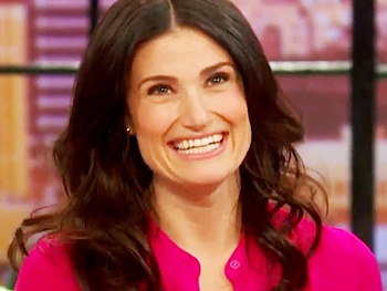 Watch Idina Menzel Do Her Best Barbra Impression & Explain Why Her Frozen Character Wore Booty Shorts