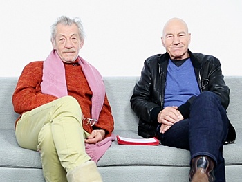 Godot & No Man’s Land Besties Ian McKellen & Patrick Stewart on Envy, Star Trek Costumes & the ‘Gandalf Face’