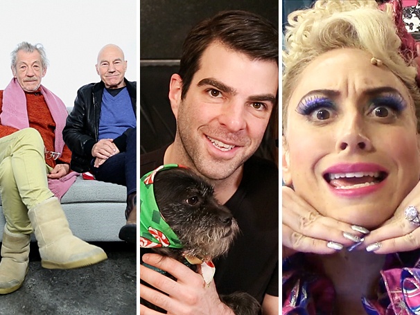 Top Five! Sir Ian & Sir Patrick Tell All, Zachary Quinto Plays a Joke & Lesli Margherita Channels Robert Pattinson in Our Hottest Videos
