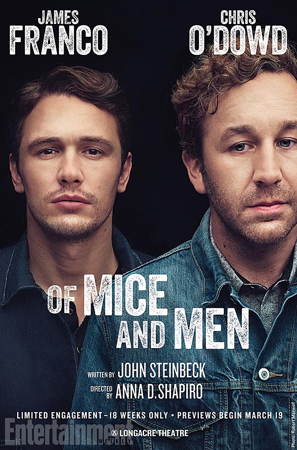 Get a First Look at Ranch Hands James Franco & Chris O’Dowd in New Poster For Broadway’s Of Mice and Men
