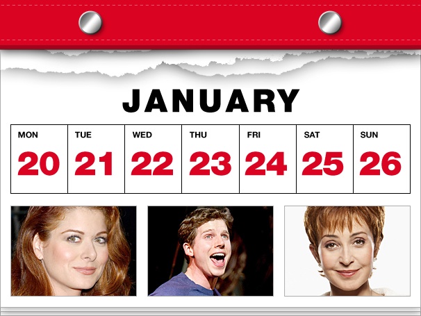 Debra Messing Debuts, Stark Sands Says Goodbye & Pippin Gets a New Granny in This Week's Datebook
