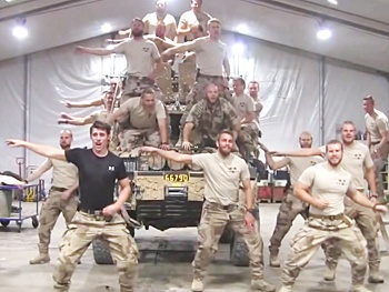 Go 'Greased Lightning!' Swedish Marines in Afghanistan Channel Their Inner John Travolta