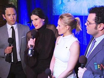 Worth Melting For! Watch Frozen's Santino Fontana, Idina Menzel, Kristen Bell & Josh Gad Perform Live