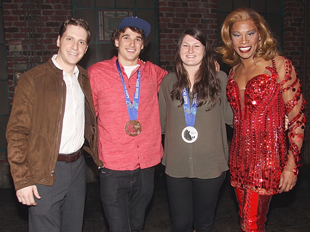 USA Olympic Medalists Nick Goepper & Devin Logan Ditch Their Skis For Kinky Boots