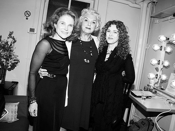 Three Legendary Ladies! Tovah Feldshuh & Bernadette Peters Visit Mothers and Sons Star Tyne Daly
