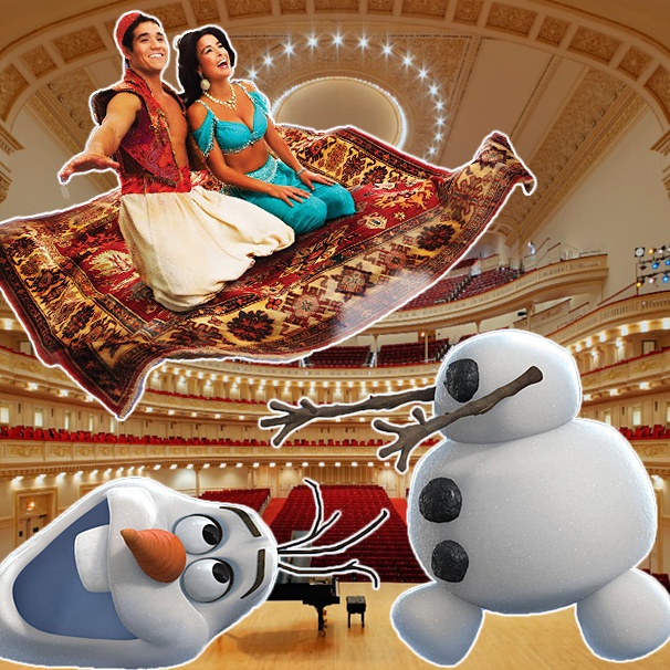 This Week’s Picks: Ride the Magic Carpet, Eat Popcorn with Olaf the Snowman & Defy Gravity at Carnegie Hall