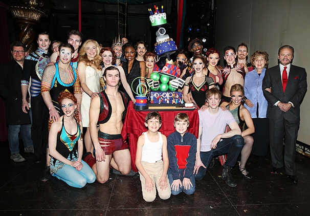 Matthew James Thomas, Patina Miller & the Cast of Pippin Celebrate One Year Under the Broadway Big Top