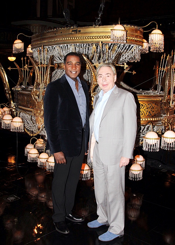 The Men Behind the Mask! New Phantom of the Opera Star Norm Lewis Meets Composer Andrew Lloyd Webber