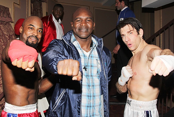 Heavyweight Champion Evander Holyfield Jumps Into the Broadway Ring with the Cast of Rocky