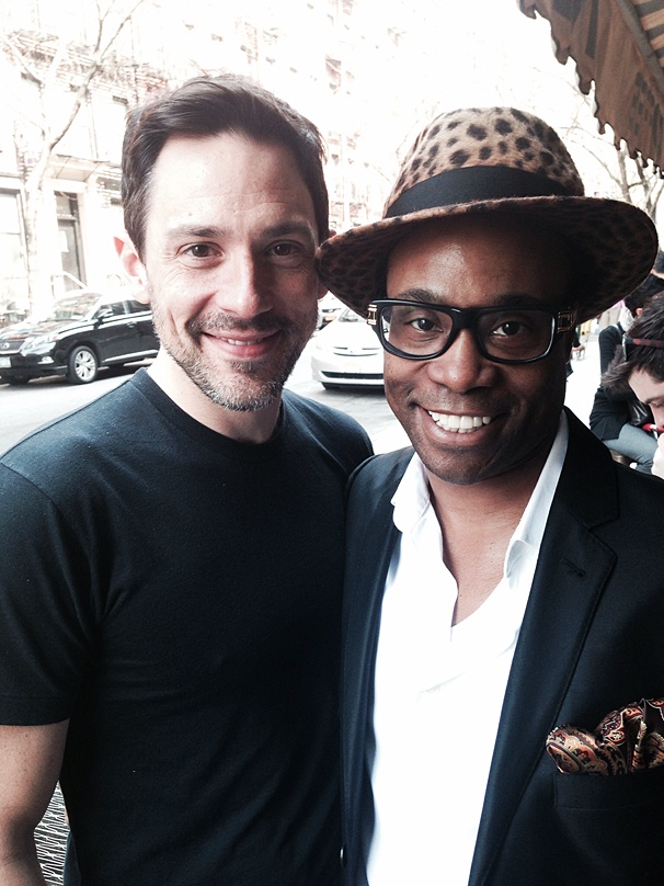 Tony-Winning Actors Unite! 2012 Winner Steve Kazee Visits 2013 Winner Billy Porter at Kinky Boots