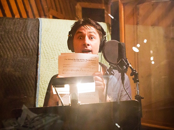 Exclusive Photos! Zach Braff, Marin Mazzie & the Cast of Bullets Over Broadway Go Gangster in the Studio
