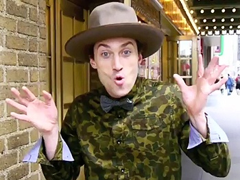 Watch Bryce Pinkham and the Cast of A Gentleman's Guide Get 'Happy,' Pharrell Style