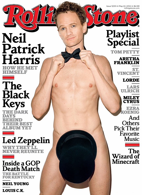 Hedwig Star Neil Patrick Harris Gets Totally Nude (Um, Except a Top Hat) on the Cover of Rolling Stone
