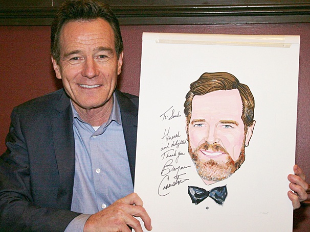 Hot Shot! All the Way Star Bryan Cranston Takes His Place on the Legendary Sardi’s Wall